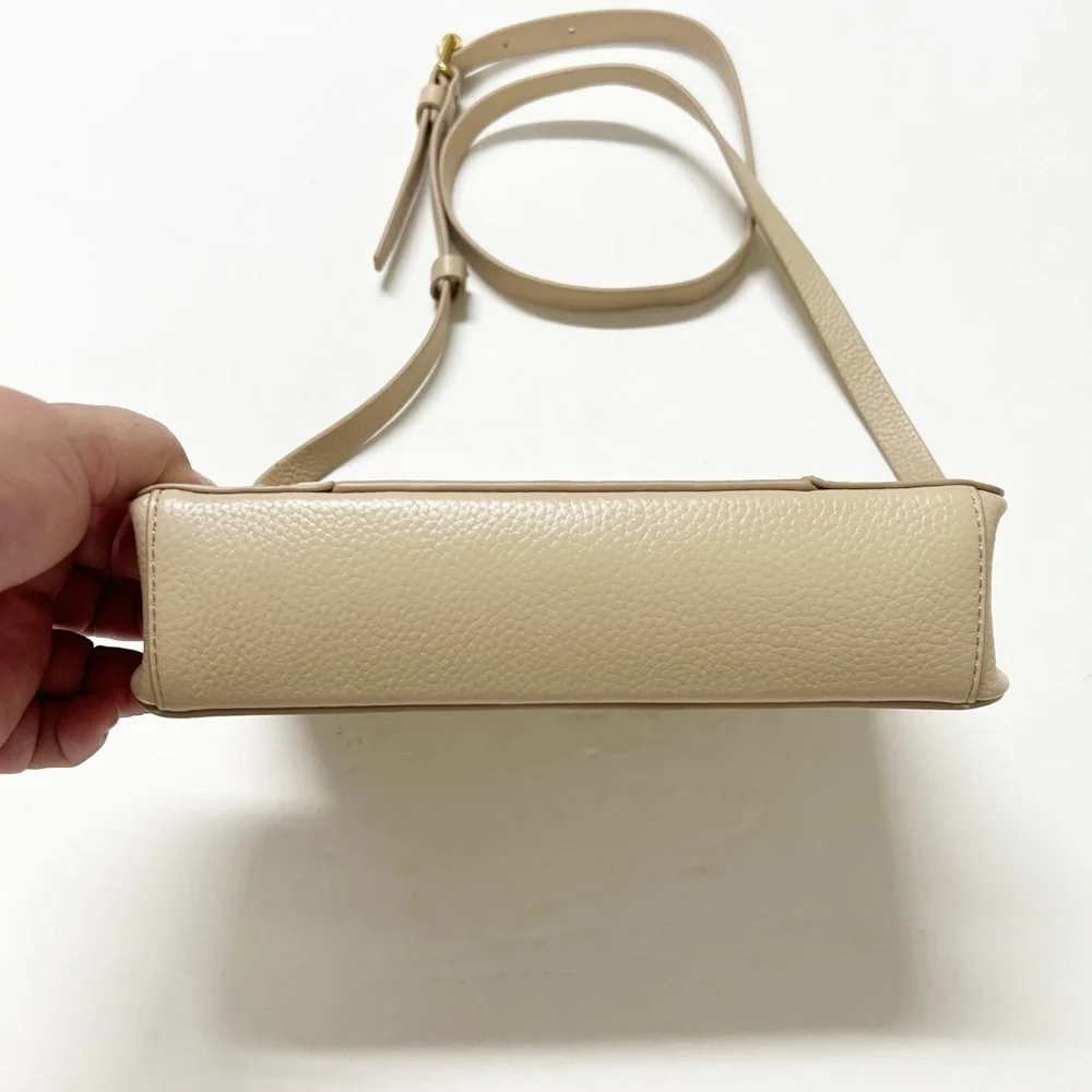Rebecca Minkoff Womens Sand Dune Tan Square Regan Leather Crossbody Bag